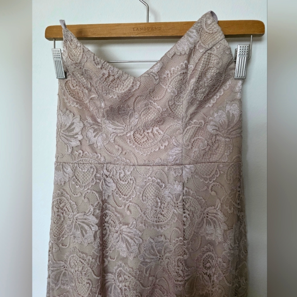 Show Me Your Mumu Lace Dress in Dusty Pink Criss Cross Corset Lace Up Sz. Med